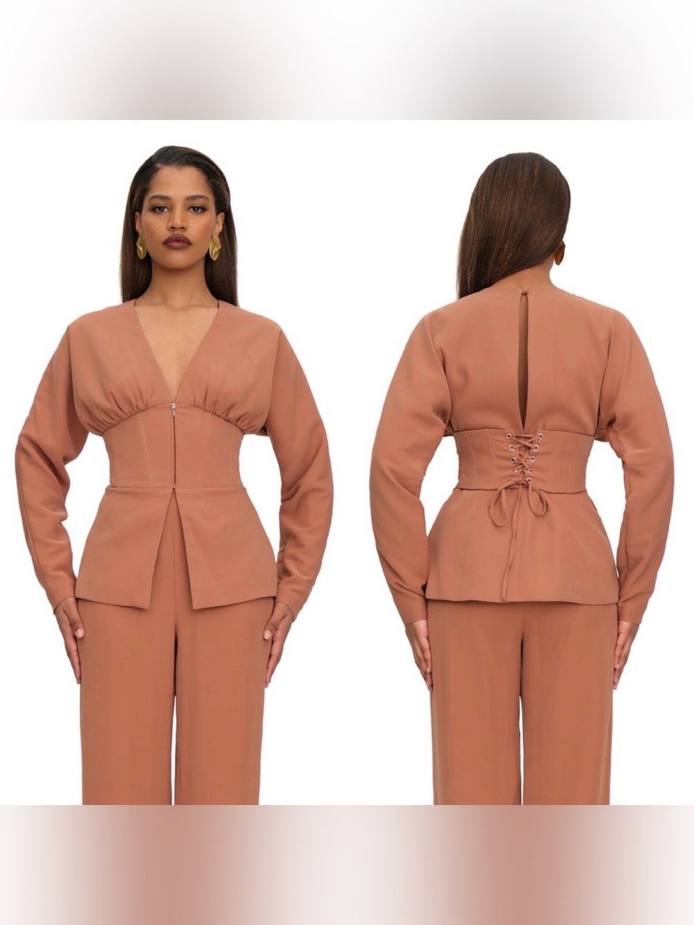 Andrea Iyamah Corset blazer Size Medium NWT